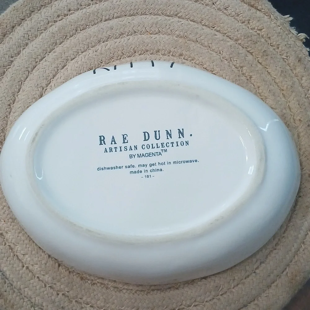 Rae Dunn White Ceramic Pet Bowl